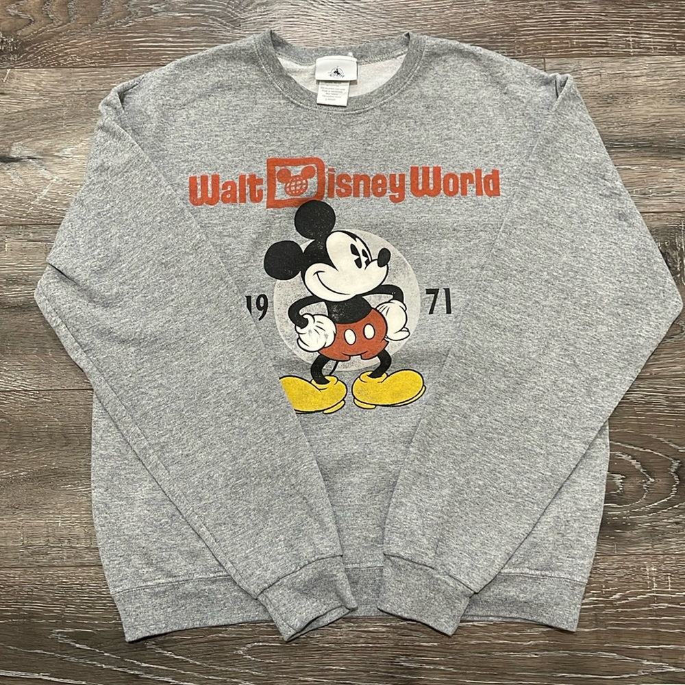 Grey Crewneck - Disney World